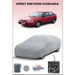 Breen Toyota Corolla Compact 8 ile Uyumlu Oto Branda, Araba Brandası, Su ve Güneş Geçirmez Araba Çadırı - Gri