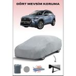 Breen Toyota Corolla Cross ile Uyumlu Oto Branda, Araba Brandası, Su ve Güneş Geçirmez Araba Çadırı - Gri