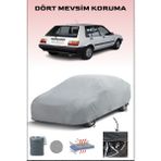 Breen Toyota Corolla Hatch 4 ile Uyumlu Oto Branda, Araba Brandası, Su ve Güneş Geçirmez Araba Çadırı - Gri