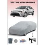 Breen Toyota Corolla Sedan Uyumlu Miflonlu Oto Branda Premium Kalite Araba Brandası (2018-2023) - Gri