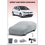 Breen Volkswagen Crosspolo 5 ile Uyumlu Oto Branda, Araba Brandası, Su ve Güneş Geçirmez Araba Çadırı - Gri