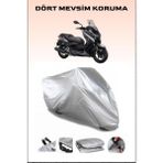 Breen Yamaha X-Max 250 Abs Uyumlu Motorsiklet Branda, Motor Örtüsü - Gri, Arka Çanta ve Kilit Uyumsuz