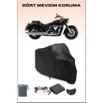 Breen Yamaha Xvs 1300 A Uyumlu Siyah Motorsiklet Branda, Motor Örtüsü