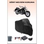 Breen Yamaha Xvs 650 A Uyumlu Siyah Motorsiklet Branda, Motor Örtüsü