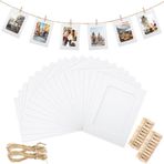 Breeshy 50 Parça Kağıt Fotoğraf Çerçeveleri 4 x 6 İnç Kağıt Fotoğraf Çerçeveleri, Kendin Yap Kiti Ev Ofis Okulu için Karton Asılı Fotoğraf Ekranı