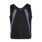 Breeshy Spor Erkek Giyim Koşu Fitness Erkekler Bel Yelek Kilo Kaybı Sıcak Neopren Vücut Şekillendirici Fermuar Tank Top Açık L, siyah, L