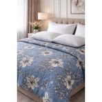 Breeze BATTAL BOY NEVRESİM TAKIMI+lastikli çarşaflı*+%100cotton*+(200x220) - Gri - Mavi - 200 x 220 cm