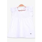 Breeze Ekru 4-8 Yaş Dantelli Kız Çocuk T-shirt
