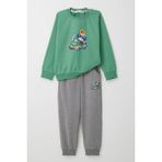 Breeze Erkek Bebek Eşofman Takım Yarışçı Ayıcık Baskılı 9 Ay-3 Yaş, Mint Yeşili - 1 Yaş