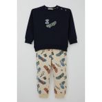 Breeze Erkek Bebek Eşofman Takımı Kaykay Zamanı 9 Ay-3 Yaş, Lacivert - 1,5 Yaş