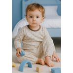 Breeze Erkek Bebek Pijama Takımı Desenli Beli Lastikli 9 Ay-3 Yaş, Bej - 1 Yaş