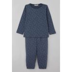 Breeze Erkek Bebek Pijama Takımı Minik Üçgenler Desenli 9 Ay-3 Yaş, Füme - 2 Yaş
