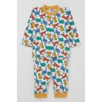 Breeze Erkek Bebek Pijama Takımı Renkli Kedicik Desenli 4 Ay-1 Yaş, Beyaz