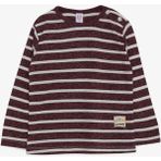 Breeze Erkek Bebek Uzun Kollu Tişört Mürdüm Çizgili Pamuklu Trend 9 Ay-3 Yaş - 1 Yaş