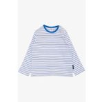 BREEZE Erkek Bebek Uzun Kollu Tişört Patlı Çizgili 9 Ay-3 Yaş, Beyaz