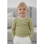 Breeze Erkek Bebek Uzun Kollu Tişört Patlı Çizgili 9 Ay-3 Yaş, Yeşil - 1,5 Yaş
