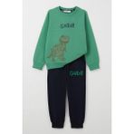 Breeze Erkek Çocuk Eşofman Takım Harika Dinozor Baskılı 1.5-5 Yaş, Mint Yeşili - 1,5 Yaş