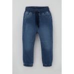 Breeze Erkek Çocuk Jean Pantolon Beli Paçası Lastikli Bağcıklı 1.5-5 Yaş, Mavi - 1,5 Yaş