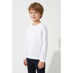 Breeze Erkek Çocuk Uzun Kollu Tişört Basic 4-8 Yaş, Kırık Beyaz - 6 Yaş