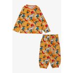 BREEZE GİRLS & BOYS Erkek Bebek Pijama Takımı Çılgın Kız Desenli 9 Ay-3 Yaş, Hardal Sarı