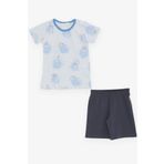 Breeze Gırls & Boys Erkek Bebek Pijama Takimi Sevimli Hayvanlar Alemi Dostluk Temali 9 Ay-3 Yas, Acik Mavi