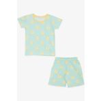 Breeze Gırls & Boys Erkek Bebek Sortlu Pijama Takimi Tenis Topu Desenli 9 Ay-3 Yas, Su Yesili