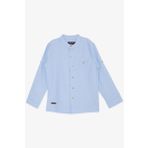BREEZE GİRLS & BOYS Erkek Çocuk Gömlek Armalı Düğmeli 8-12 Yaş, Açık Mavi