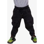 Breeze Girls & Boys Erkek Çocuk Pantolon Kargo Cepli Beli Lastikli 3-7 Yaş, Siyah - 3 Yaş