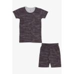 Breeze Girls & Boys Erkek Çocuk Pijama Takımı Desenli 4-8 Yaş, Kahverengi - 5 Yaş