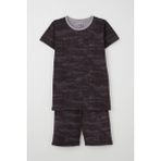 Breeze Girls & Boys Erkek Çocuk Pijama Takımı Desenli 4-8 Yaş, Kahverengi - 7 Yaş