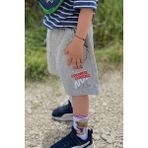 Breeze Girls & Boys Erkek Çocuk Şort Yazı Baskılı Bağcıklı Cepli 3-7 Yaş, Açık Gri Melanj - 3 Yaş