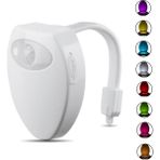 Breeze Hareket Sensörlü Breeze Şarj Edilebilir Tuvalet Işığı Tuvalet Gece Lambası LED Tuvalet Işığı Lambası (Yurt Dışından) - Beyaz