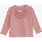 Breeze Kız Bebek Bluz Güpürlü Fiyonklu 6 Ay-2 Yaş, Gülkurusu - 1,5 Yaş