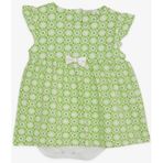 Breeze Kız Bebek Elbise Zıbınlı Çiçek Desenli Fiyonklu 9 Ay-3 Yaş, Fıstık Yeşili-fıstık Yeşili