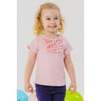 Breeze Kız Bebek Tişört Güpürlü Armalı 9 Ay-3 Yaş, Somon - 1 Yaş