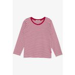 BREEZE Kız Bebek Uzun Kollu Tişört Çizgili 9 Ay-3 Yaş, Fuşya