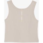 Breeze Kız Çocuk Crop Tişört Düğme Aksesuarlı 9-14 Yaş, Bej - 9 Yaş