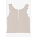 BREEZE Kız Çocuk Crop Tişört Düğme Aksesuarlı 9-14 Yaş, Bej