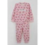 Breeze Kız Çocuk Eşofman Takım Çiçek Desenli 1.5-5 Yaş, Pembe - 1,5 Yaş
