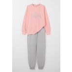 Breeze Kız Çocuk Eşofman Takım Moda Temalı Yazı Nakışlı 8-12 Yaş, Pembe