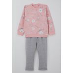 Breeze Kız Çocuk Eşofman Takımı Pati Masalı Pantolonu Fiyonk Detaylı 1-4 Yaş, Pembe