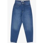 Breeze Kız Çocuk Jean Pantolon Cepli Düğmeli 9-14 Yaş, Mavi
