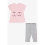 Breeze Kız Çocuk Kapri Taytlı Takım Rüya Temalı 1-4 Yaş, Pembe - 2 Yaş