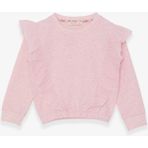 Breeze Kız Çocuk Sweatshirt Beli Lastikli 4-8 Yaş, Somon Melanj - 5 Yaş
