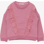 Breeze Kız Çocuk Sweatshirt Güpürlü 1.5-5 Yaş, Gülkurusu - Gül Kurusu - 1,5 Yaş