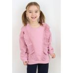 Breeze Kız Çocuk Sweatshirt Güpürlü Gülkurusu (1.5-5 Yaş) - 2 Yaş - Gül Kurusu