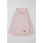 Breeze Kız Çocuk Sweatshirt Kanguru Cepli Armalı 4-8 Yaş, Pembe - 7 Yaş
