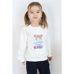 Breeze Kız Çocuk Sweatshirt Kız Baskılı 1.5-5 Yaş, Ekru - 2 Yaş
