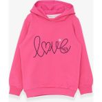 Breeze Kız Çocuk Sweatshirt Nakışlı Yazı Baskılı 2-6 Yaş, Pembe - 2 Yaş