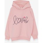 Breeze Kız Çocuk Sweatshirt Nakışlı Yazı Baskılı Pudra (2-6 Yaş) - 2 Yaş